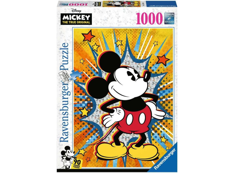 RAVENSBURGER Puzzle Retro Mickey Mouse 1000 dílků