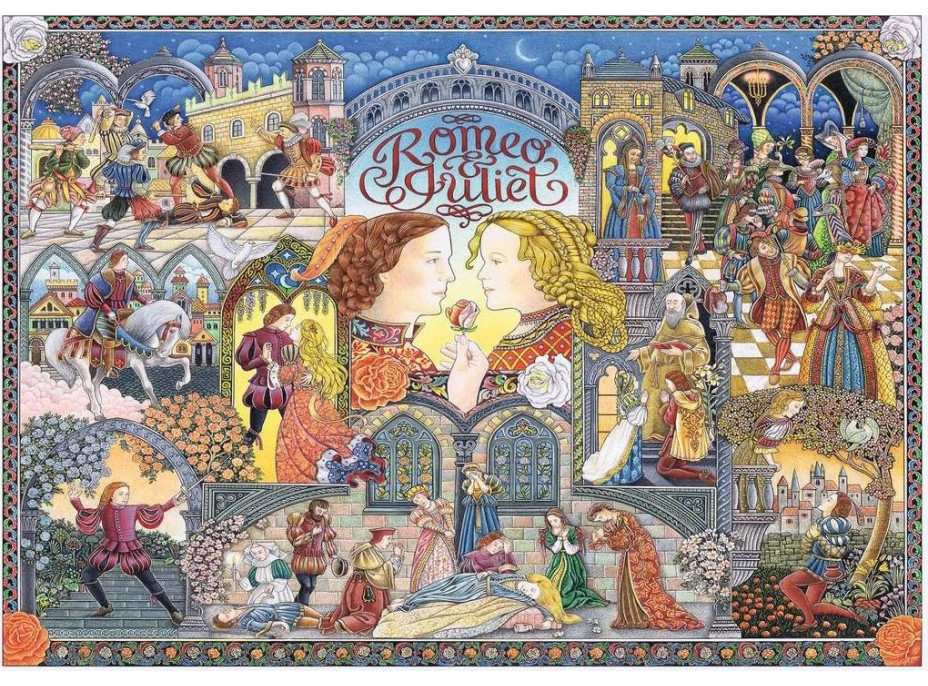 RAVENSBURGER Puzzle Romeo a Julie 1000 dílků