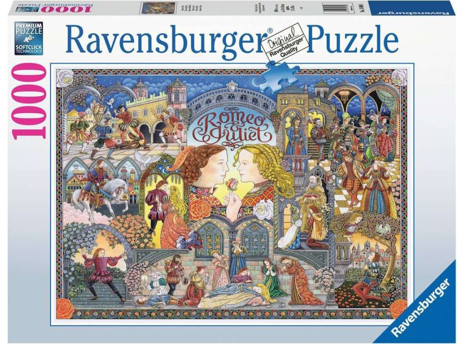 RAVENSBURGER Puzzle Romeo a Julie 1000 dílků