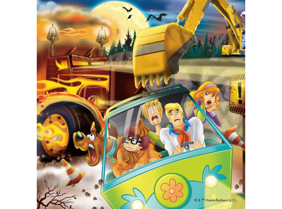 RAVENSBURGER Puzzle Scooby Doo: Noční děsy 3x49 dílků