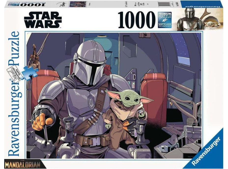 RAVENSBURGER Puzzle Star Wars: The Mandalorian 1000 dílků