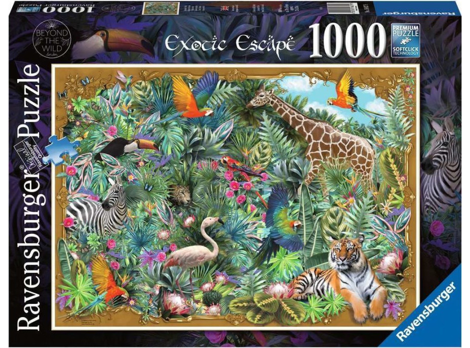 RAVENSBURGER Puzzle Útěk do exotiky 1000 dílků