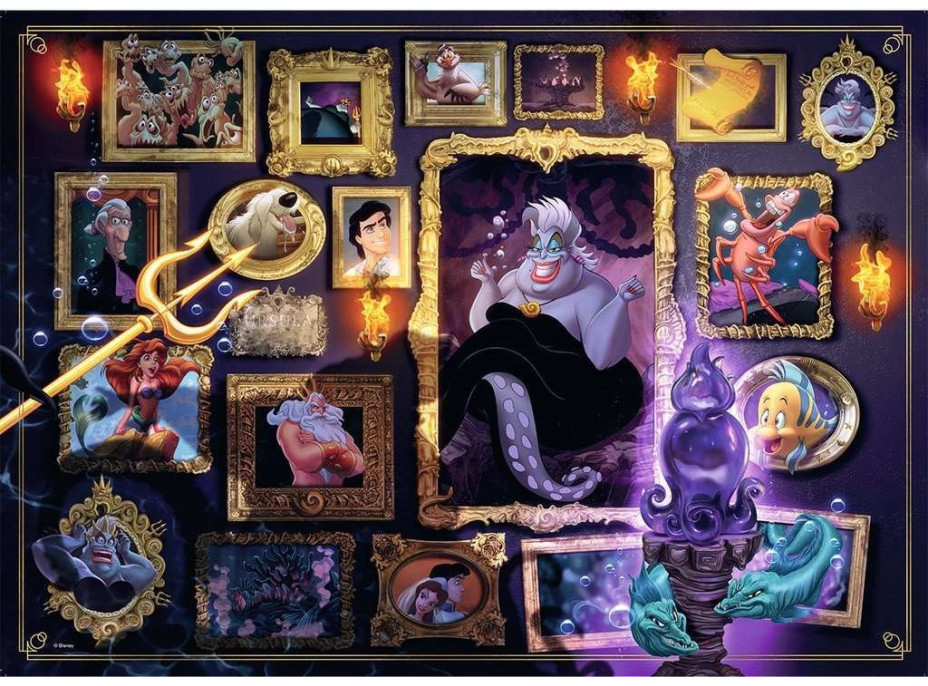 RAVENSBURGER Puzzle Disney Villainous: Uršula 1000 dílků