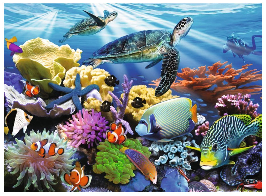 RAVENSBURGER Puzzle Život v oceánu XXL 200 dílků