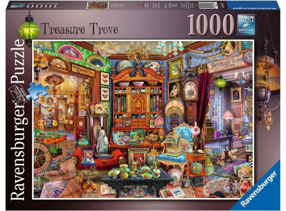 RAVENSBURGER Puzzle Skrytý poklad 1000 dílků