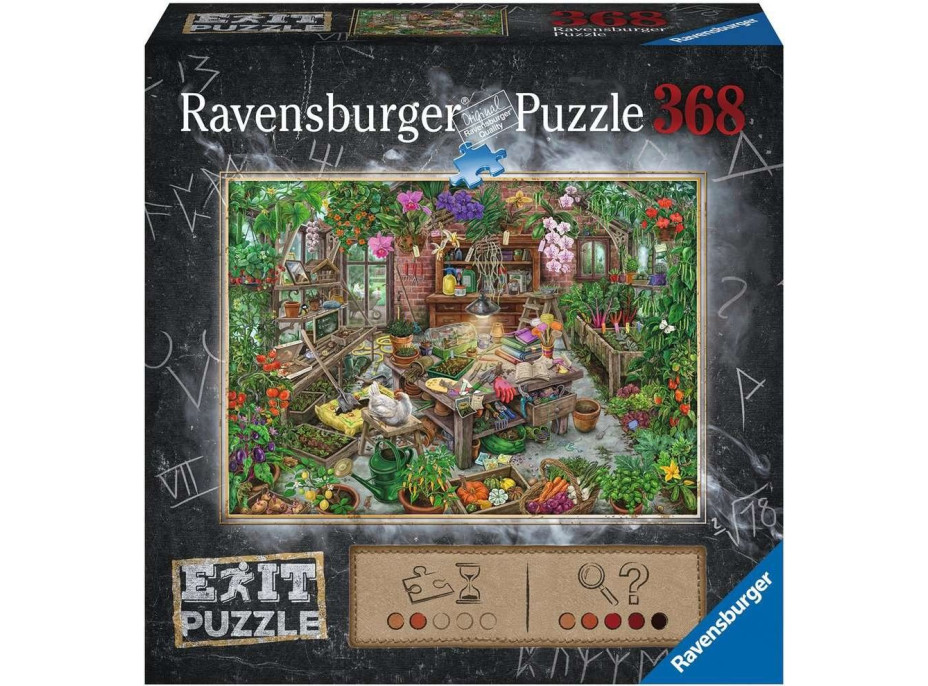 RAVENSBURGER Únikové EXIT puzzle Ve skleníku 368 dílků