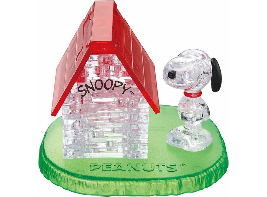 HCM KINZEL 3D Crystal puzzle Snoopy a domek 50 dílků