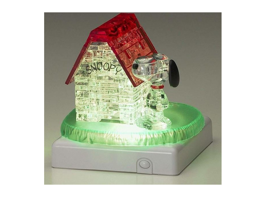 HCM KINZEL 3D Crystal puzzle Snoopy a domek 50 dílků