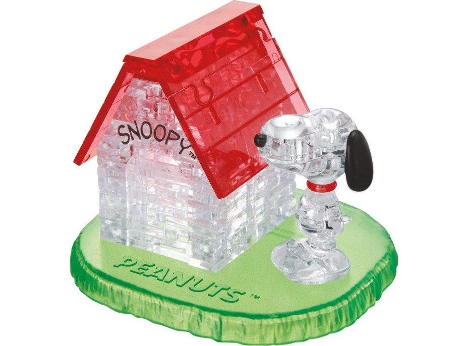 HCM KINZEL 3D Crystal puzzle Snoopy a domek 50 dílků