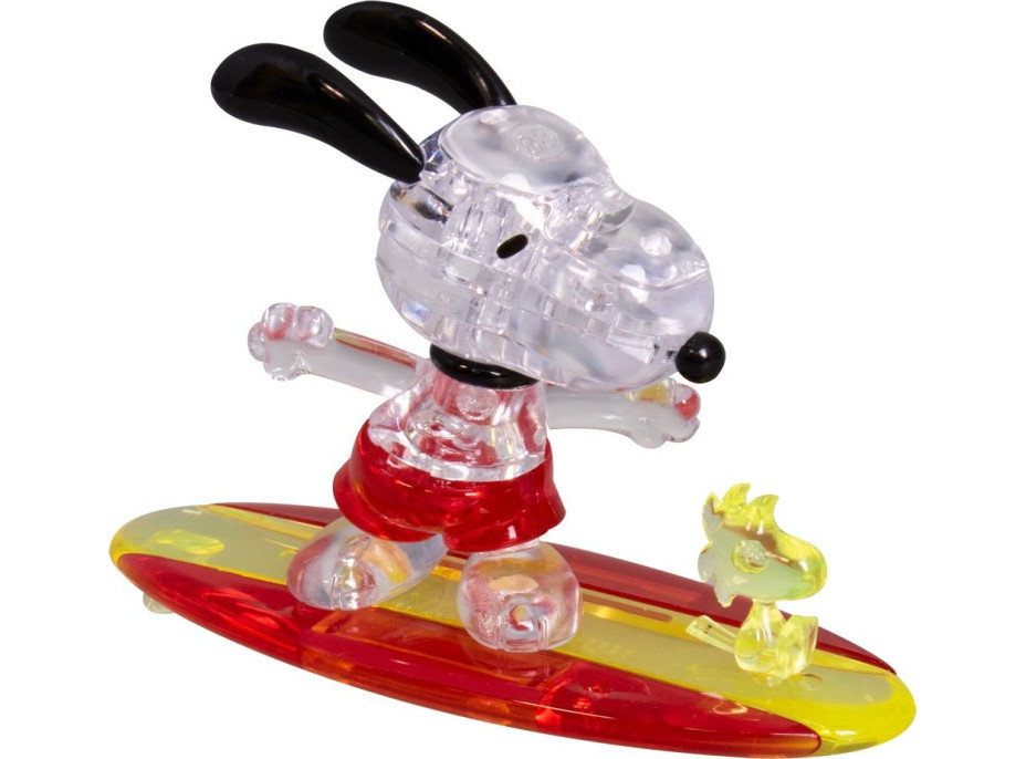 HCM KINZEL 3D Crystal puzzle Surfující Snoopy 41 dílků