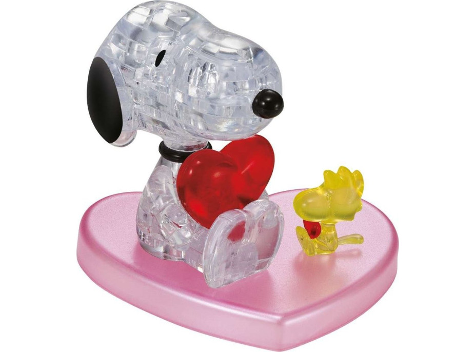 HCM KINZEL 3D Crystal puzzle Zamilovaný Snoopy 34 dílků