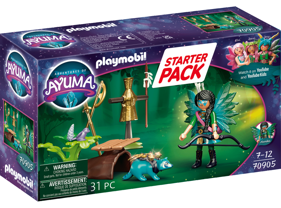 PLAYMOBIL® AYUMA 70905 Starter pack Rytířská víla s mývalem