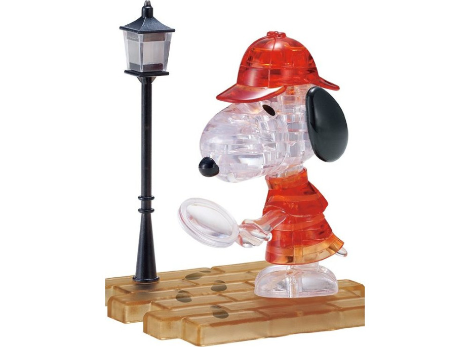 HCM KINZEL 3D Crystal puzzle Snoopy detektiv 34 dílků