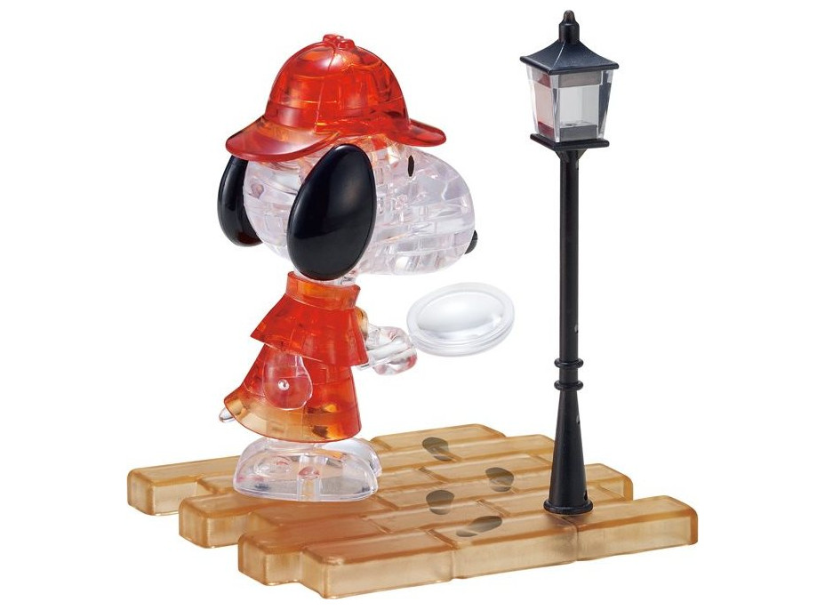 HCM KINZEL 3D Crystal puzzle Snoopy detektiv 34 dílků