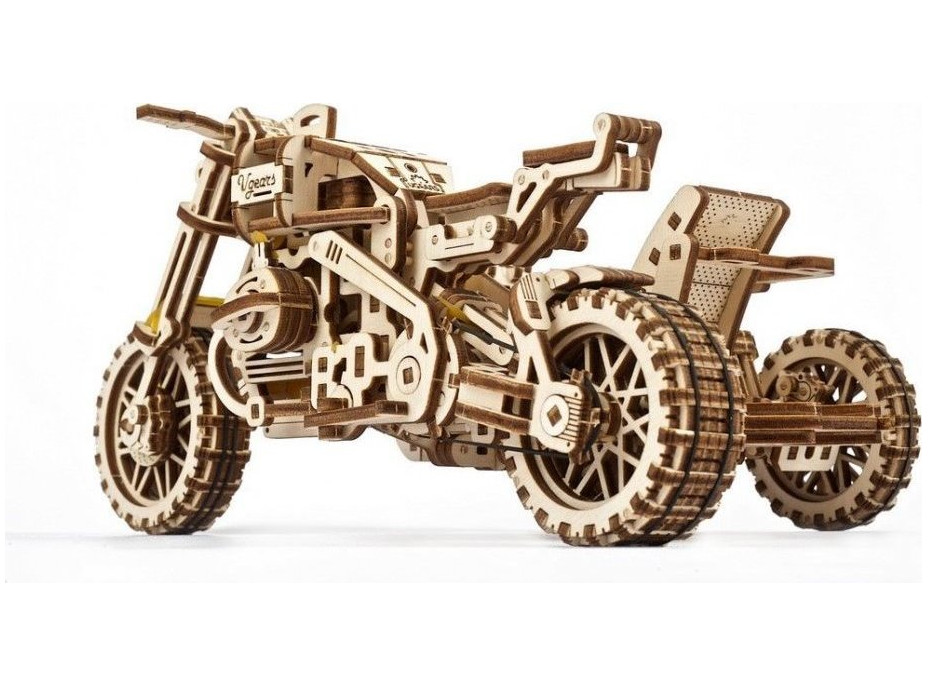 UGEARS 3D puzzle Motorka se sajdkárou 380 dílků