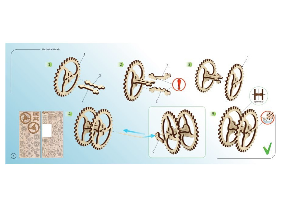 UGEARS 3D puzzle Traktor 97 dílků