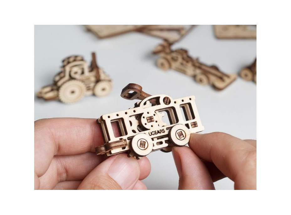 UGEARS 3D puzzle mini sada Dopravní prostředky