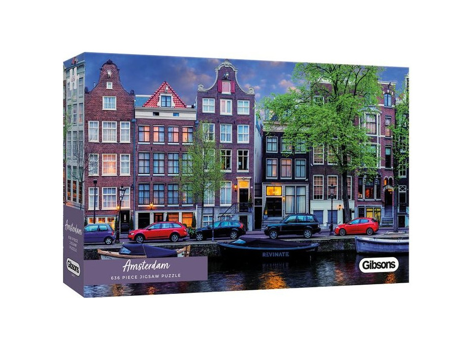 GIBSONS Panoramatické puzzle Amsterdam 636 dílků