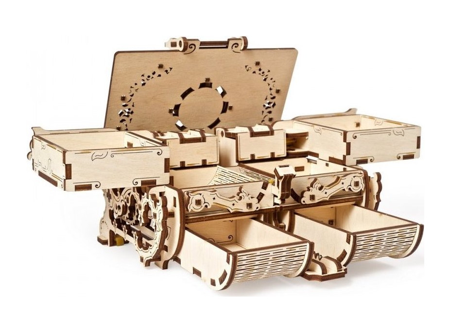 UGEARS 3D puzzle Antická šperkovnice 185 dílků