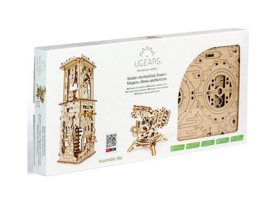 UGEARS 3D puzzle Archbalista a věž 292 dílků