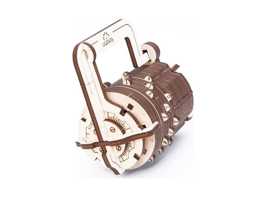 UGEARS 3D puzzle Číselný zámek 34 dílků