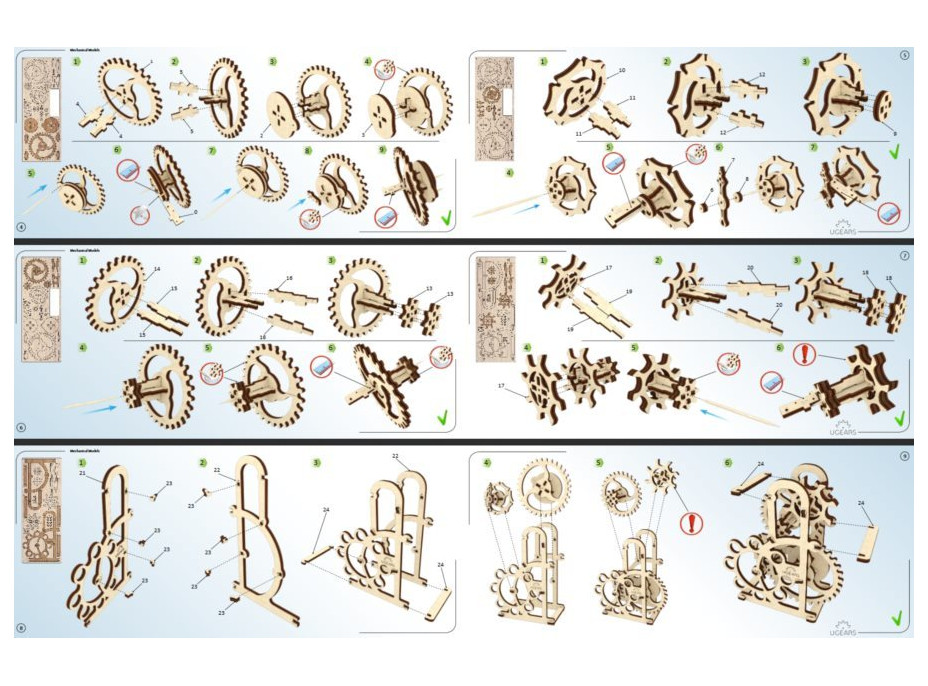 UGEARS 3D puzzle Dynamometr 48 dílků