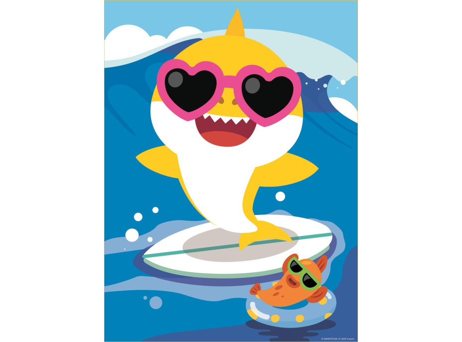 TREFL Oboustranné puzzle Baby Shark BABY MAXI 2x10 dílků