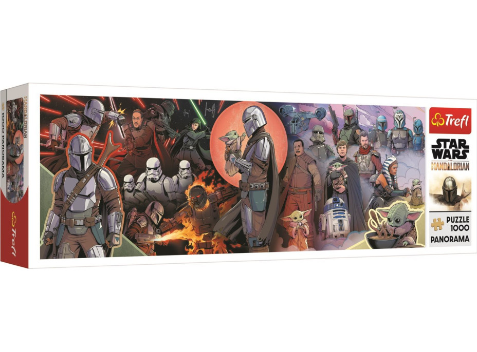 TREFL Panoramatické puzzle The Mandalorian: Dobrodružství 1000 dílků