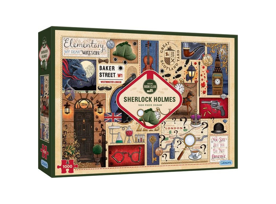 GIBSONS Puzzle Knižní klub: Sherlock Holmes 1000 dílků