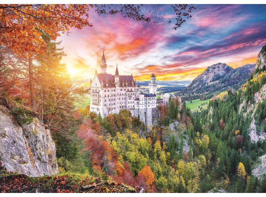 TREFL Puzzle Pohled na zámek Neuschwanstein, Německo 500 dílků