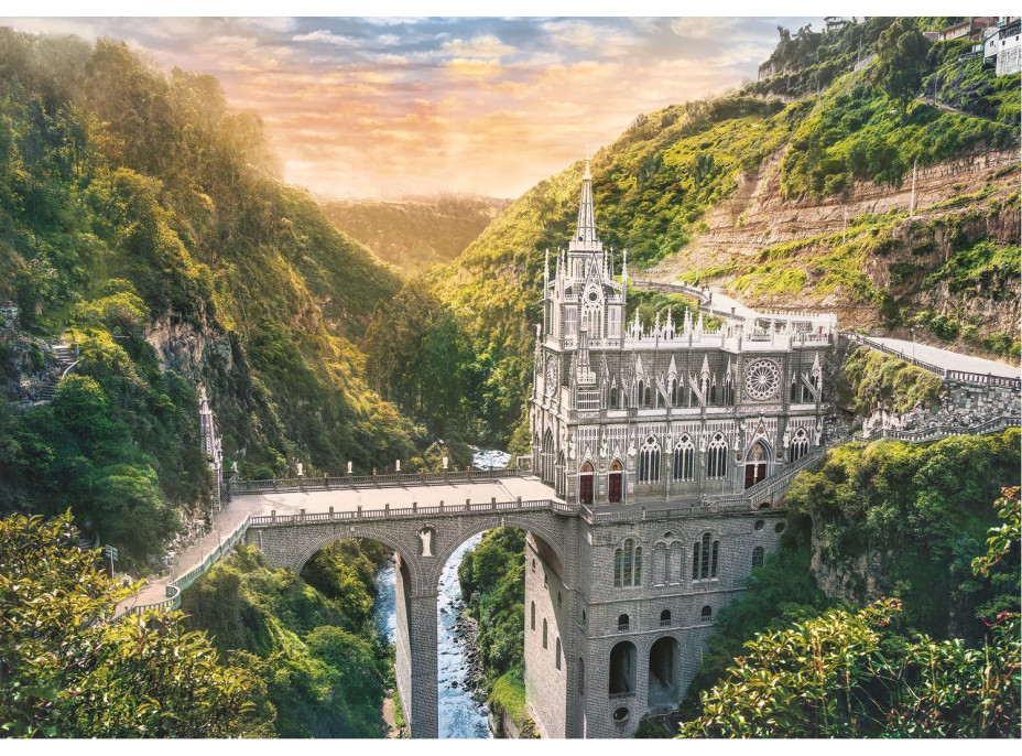 TREFL Puzzle Svatyně Las Lajas, Kolumbie 1000 dílků