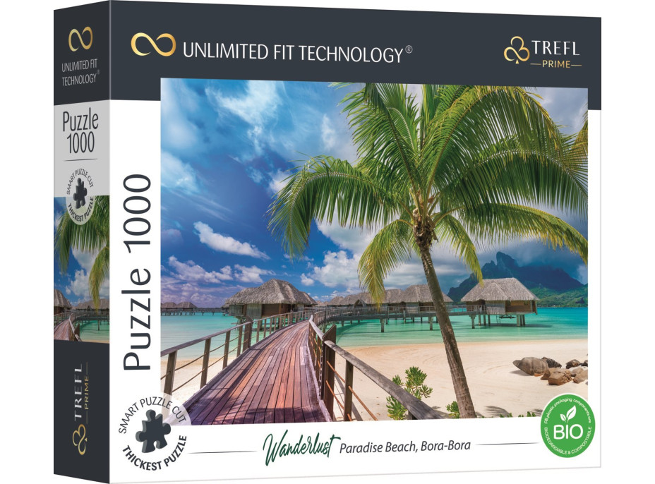 TREFL Puzzle UFT Wanderlust: Rajská pláž na Bora-Bora 1000 dílků