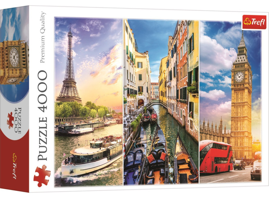 TREFL Puzzle Výlet po Evropě 4000 dílků