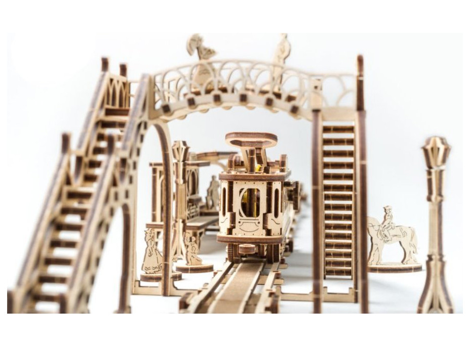 UGEARS 3D puzzle Tramvajová linka 284 dílků