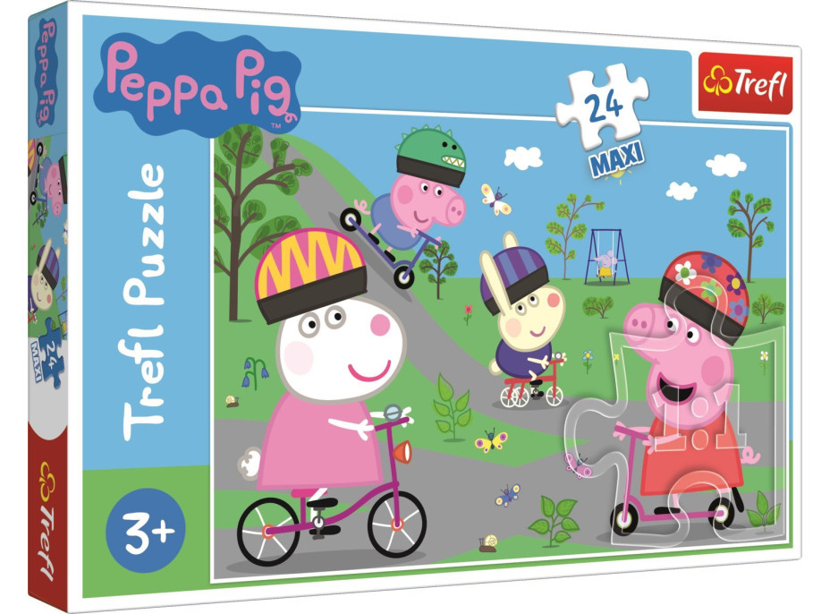 TREFL Puzzle Prasátko Peppa: Aktivní den MAXI 24 dílků