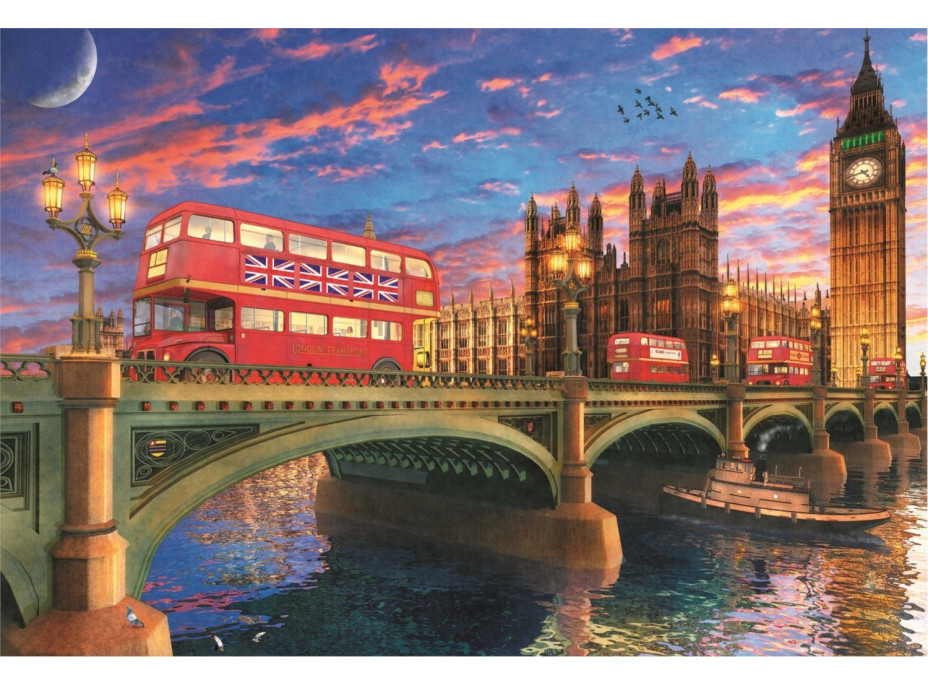 TREFL Wood Craft Origin puzzle Westminsterský palác, Big Ben 501 dílků