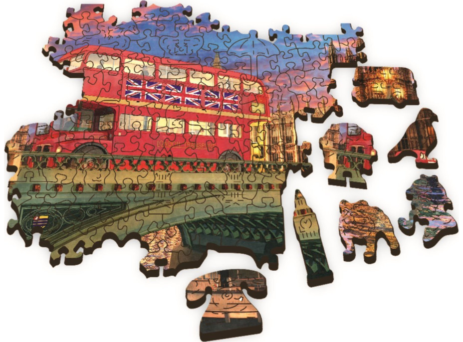 TREFL Wood Craft Origin puzzle Westminsterský palác, Big Ben 501 dílků