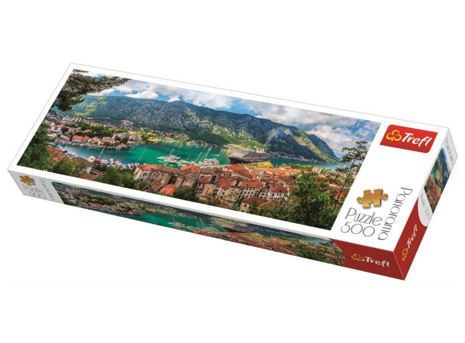 TREFL Panoramatické puzzle Kotor, Černá Hora 500 dílků