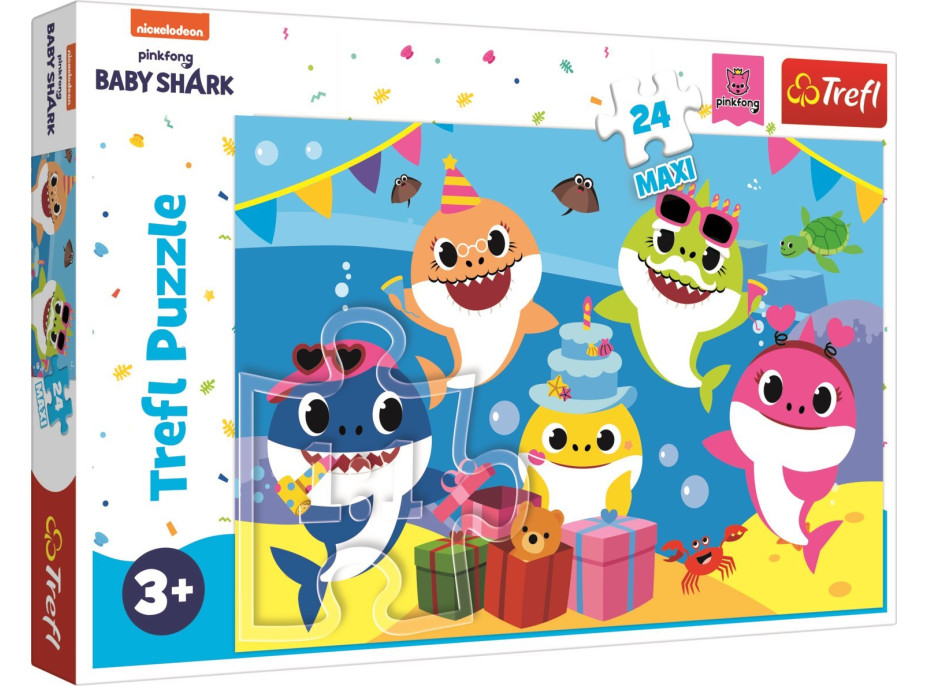 TREFL Puzzle Baby Shark: Oslava MAXI 24 dílků