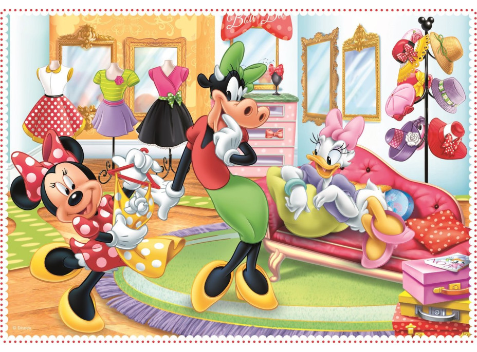 TREFL Puzzle Minnie s přáteli 4v1 (12,15,20,24 dílků)