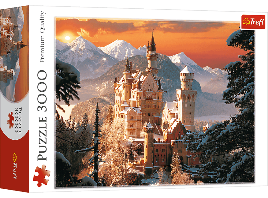 TREFL Puzzle Neuschwanstein v zimě 3000 dílků