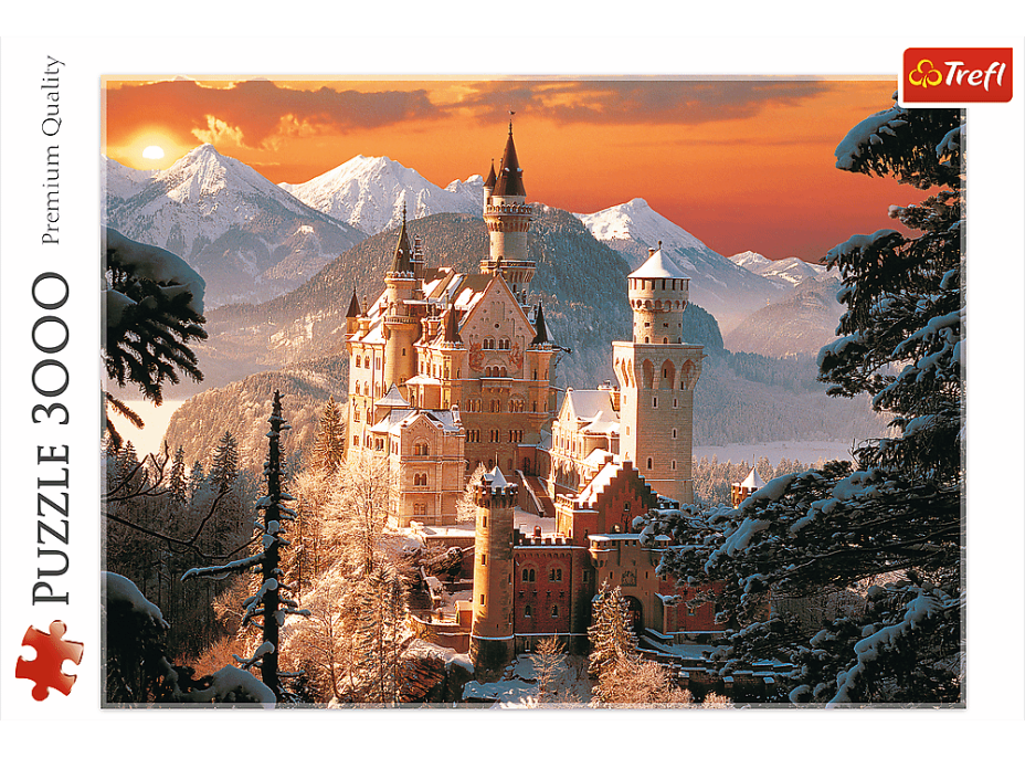 TREFL Puzzle Neuschwanstein v zimě 3000 dílků