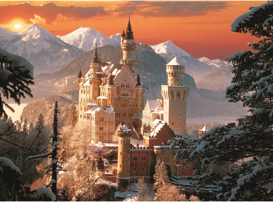 TREFL Puzzle Neuschwanstein v zimě 3000 dílků