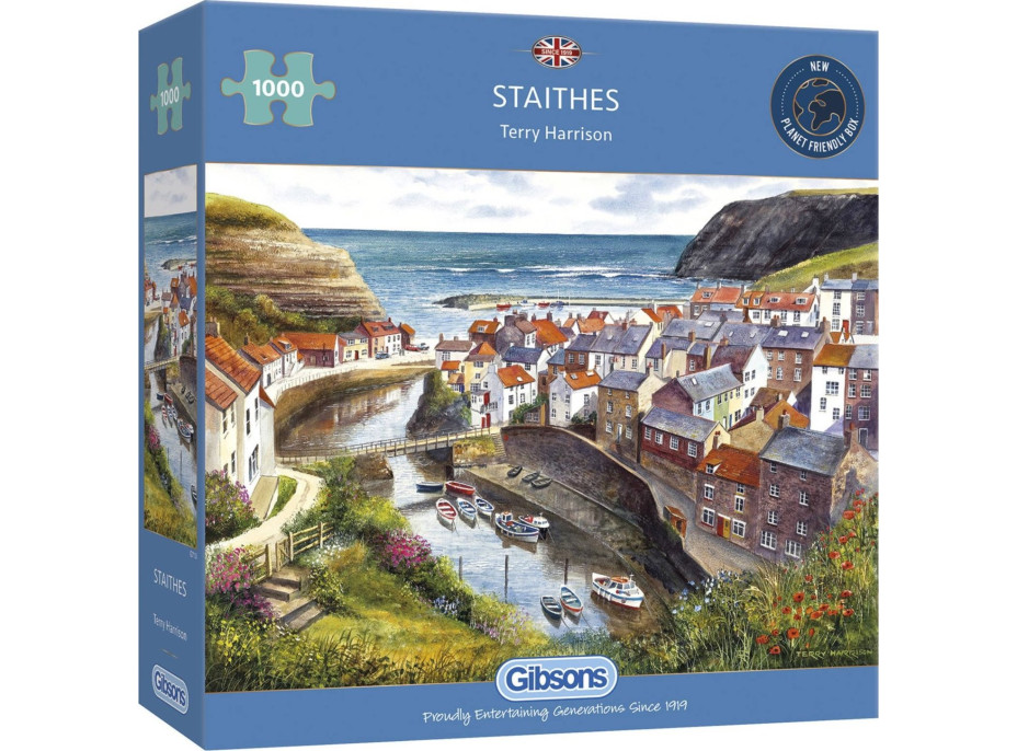 GIBSONS Puzzle Staithes, Velká Británie 1000 dílků