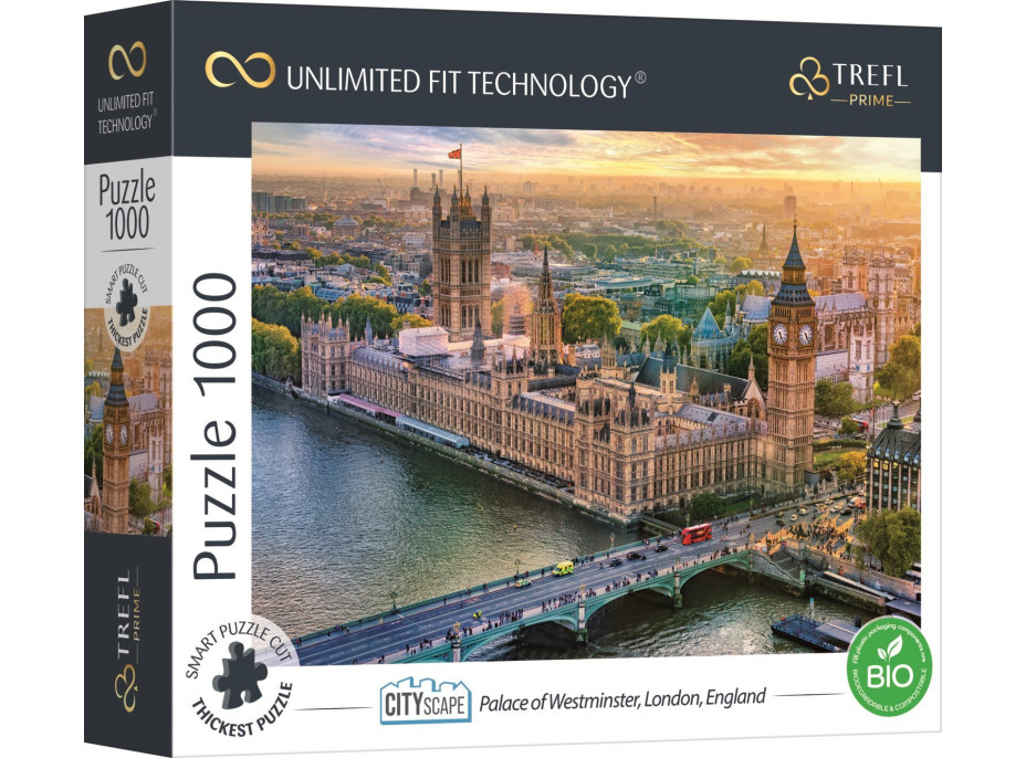 TREFL Puzzle UFT Cityscape: Westminsterský palác, Londýn 1000 dílků