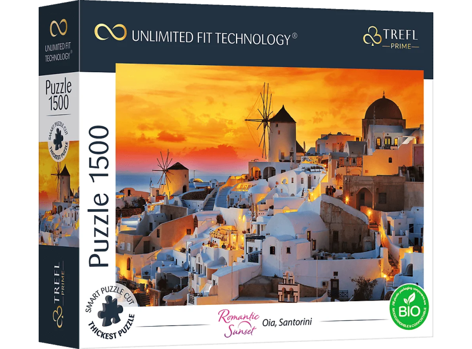 TREFL Puzzle UFT Romantic Sunset: Oia, Santorini 1500 dílků