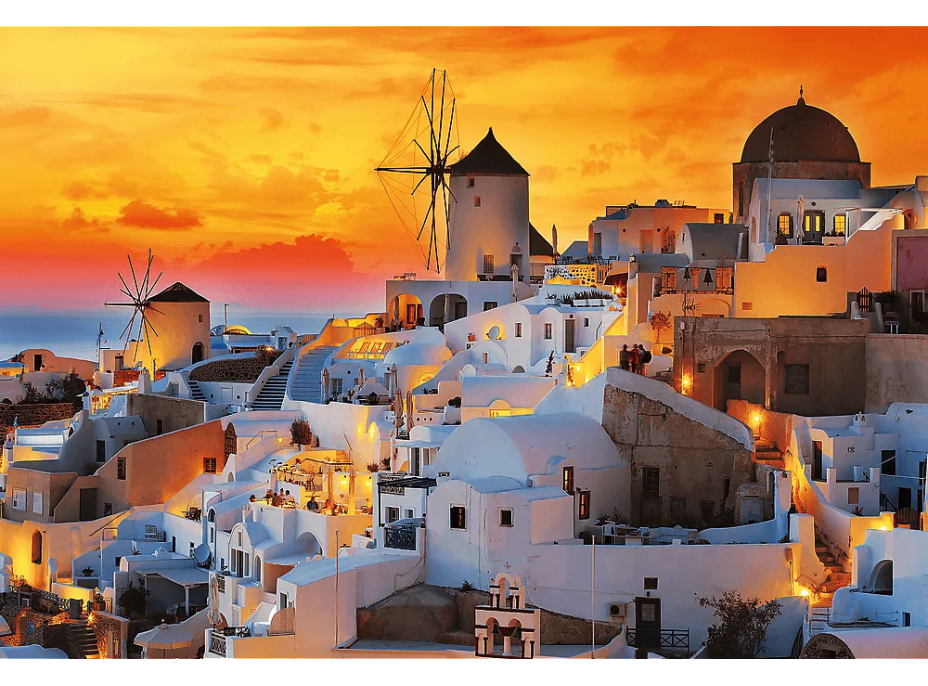 TREFL Puzzle UFT Romantic Sunset: Oia, Santorini 1500 dílků