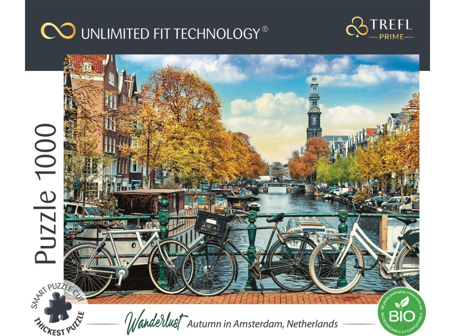 TREFL Puzzle UFT Wanderlust: Podzim v Amsterdamu 1000 dílků