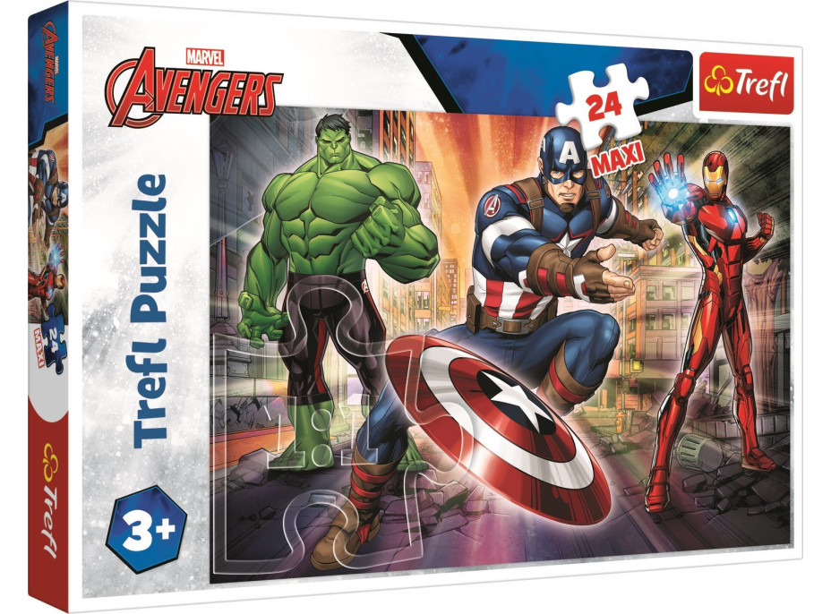 TREFL Puzzle Ve světě Avengers MAXI 24 dílků