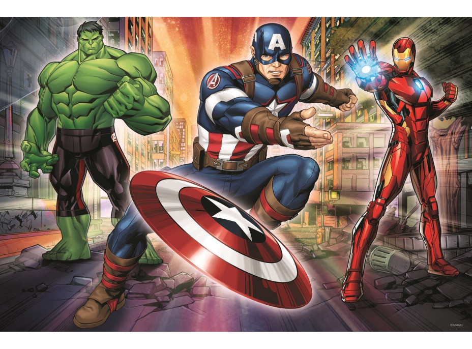 TREFL Puzzle Ve světě Avengers MAXI 24 dílků